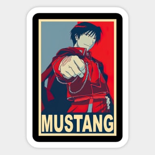 Roy Mustang Vintage Sticker